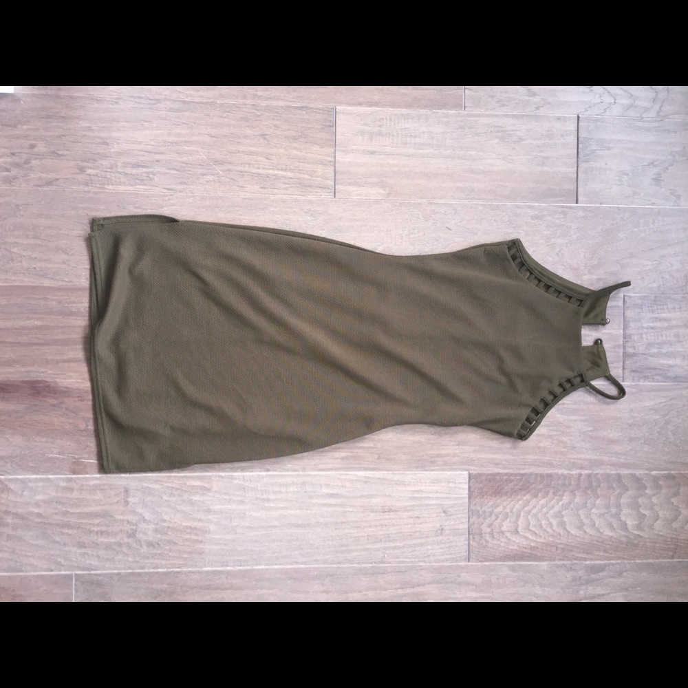 Charlotte Russe army green dress